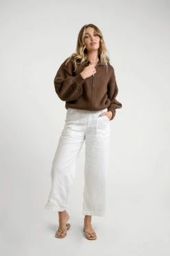 Rhythm Womens Chunky Zip Sweater