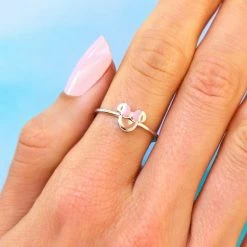Pura Vida Womens Minnie Mouse Delicate Ring