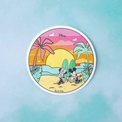 Pura Vida Womens Mickey And Minnie Sunset Sticker