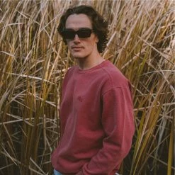 Alton Mens Dyed Crewneck Sweatshirt