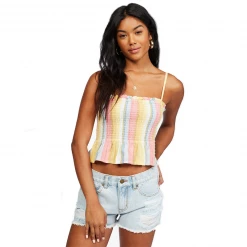 Billabong Womens Keep Your Cool Woven Crop Top