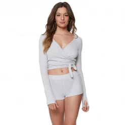 Spiritual Gangster Ballet Rib Wrap Sweater