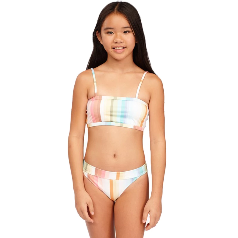 Billabong Kids Girl's Chasing Summer Banded Tank Bikini Set (PS) 3 Billabong Kids Girl's Chasing Summer Banded Tank Bikini Set (PS)
