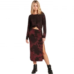 Volcom Womens Be Easy Babe Midi Skirt (PS)