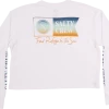 Salty Crew Alpha Gradient L/S Crop Womens