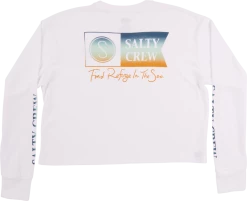 Salty Crew Alpha Gradient L/S Crop Womens