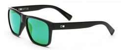 Otis Eyewear Life On Mars (Black Matte/Mirror Green Polar) Mens