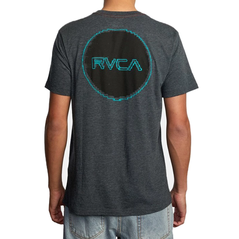 RVCA Glitch Bit S/S Tee Mens 7 RVCA Glitch Bit S/S Tee Mens