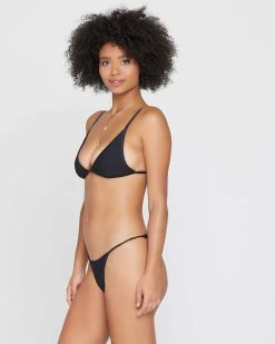 L*Space Womens Ribbed Millie Bikini Top
