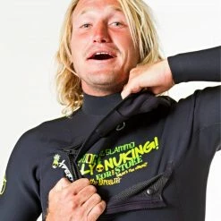 Mens Men's Hyperflex Ben Gravy Greenprene 3/2mm Front Zip Fullsuit