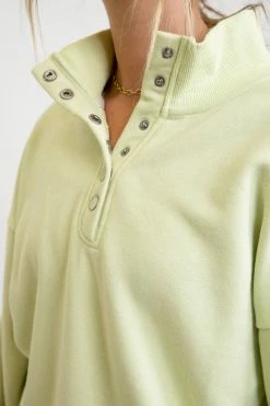 Rhythm Womens Laidback Snap Front Fleece