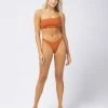 L*Space Ribbed Axel Bikini Top Womens