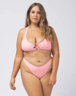 L*Space Ribbed Cabana Bikini Bottom Womens