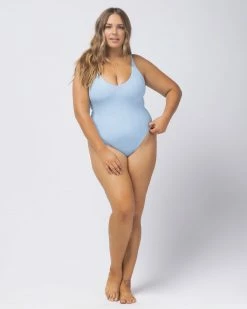 L*Space Womens Pointelle Rib Gianna One Piece Swimsuit
