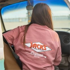Jack's Surfboards Womens Women's Cal Diamond Crewneck Sweatshirt
