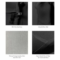 Men's Vissla Seven Seas Comp 4/3mm Chest Zip Fullsuit