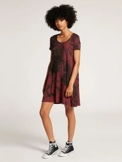 Volcom Be Easy Babe Tie Dye Dress (PS) Womens 9 Volcom Be Easy Babe Tie Dye Dress (PS) Womens
