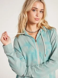 Volcom Lived In Lounge Zip Hoodie Womens