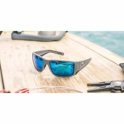 Costa Mens Blackfin Pro Sunglasses (Matte Black/Blue Mirror - Polarized)