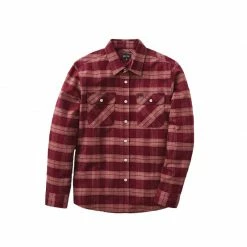 Brixton Mens Bowery Stretch L/S Crossover Flannel