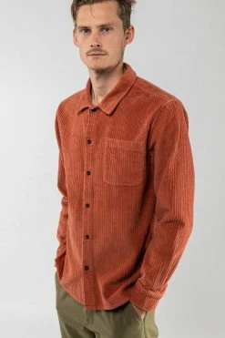 Rhythm Corduroy Long Sleeve Shirt Mens