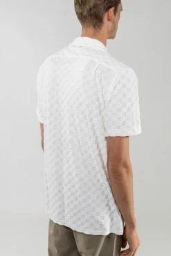 Rhythm Mens Jacquard Terry SS Shirt