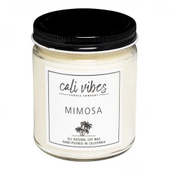 Cali Vibes Mimosa - Natural Soy Wax Candle 9oz Home