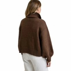 Rhythm Womens Chunky Zip Sweater