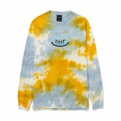 HUF Mens Ellipse Logo Long Sleeve Tee