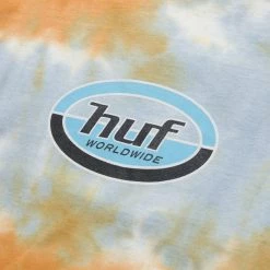 HUF Mens Ellipse Logo Long Sleeve Tee 7 HUF Mens Ellipse Logo Long Sleeve Tee