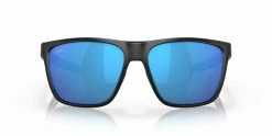 Costa Mens Ferg XL Sunglasses (Matte Black/ Blue Mirror - Polarized)