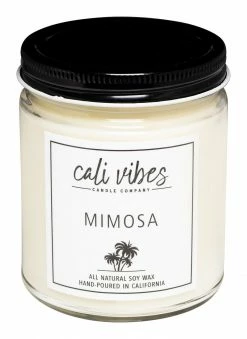 Cali Vibes Mimosa - Natural Soy Wax Candle 9oz Home