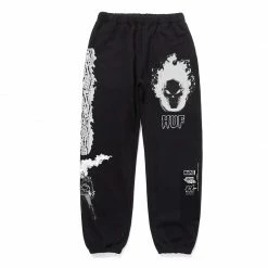 HUF Men's Ghost Rider Fleece Pants
