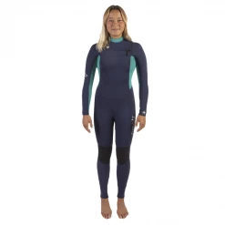 Sisstrevolution Girls Sissterevolution 4/3mm 7 Seas Chest Zip Fullsuit