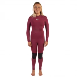 Kids Girls Youth Sisstrevolution Seven Seas 4/3mm Back Zip Fullsuit