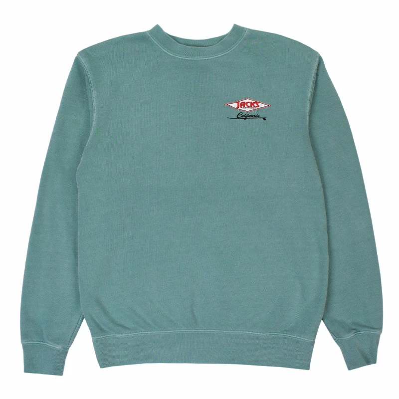 Jack's Surfboards Cal Diamond Pigment Crewneck Sweatshirt '21 Mens 8 Jack's Surfboards Cal Diamond Pigment Crewneck Sweatshirt '21 Mens