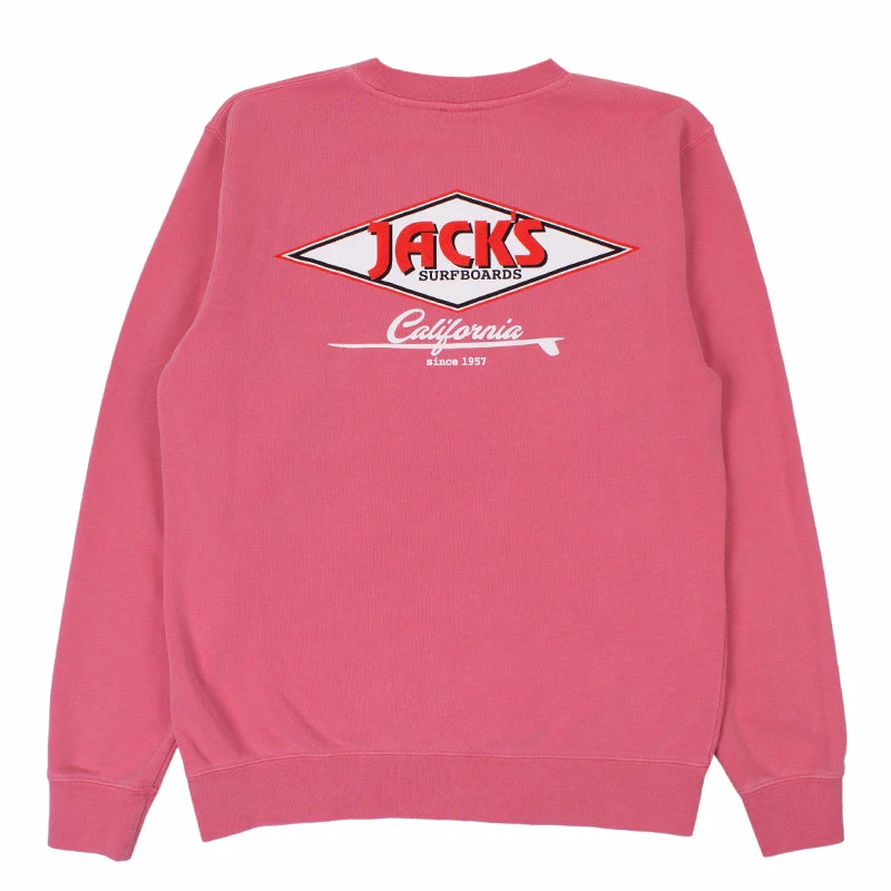 Jack's Surfboards Cal Diamond Pigment Crewneck Sweatshirt '21 Mens 9 Jack's Surfboards Cal Diamond Pigment Crewneck Sweatshirt '21 Mens