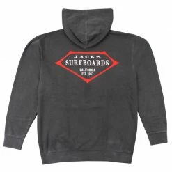 Jack's Surfboards Mens Retro Lam Pigment Pullover Hoodie