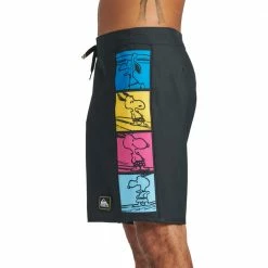 Quiksilver X Peanuts Arch SurfSilk 18" Boardshorts Mens 7 Quiksilver X Peanuts Arch SurfSilk 18