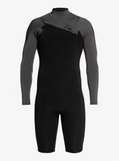 Men's Quiksilver 2/2mm Highline LTD Chest Zip Long Sleeve Springsuit Mens 7 Men's Quiksilver 2/2mm Highline LTD Chest Zip Long Sleeve Springsuit Mens