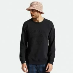 Brixton Lion Crest Crew Sweater Mens