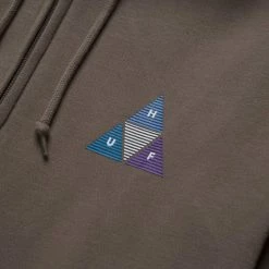 HUF Prism Triple Triangle Full Zip Hoodie Mens 9 HUF Prism Triple Triangle Full Zip Hoodie Mens