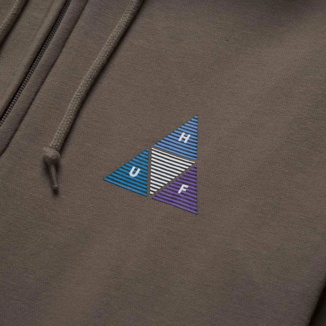 HUF Prism Triple Triangle Full Zip Hoodie Mens 5 HUF Prism Triple Triangle Full Zip Hoodie Mens