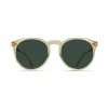 Raen Remmy Polarized Sunglasses - Champagne Crystal / Green