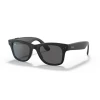 RW4002 Ray-Ban Stories Wayfarer Sunglasses In Matte Black W/ Dark Grey