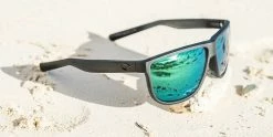 Costa Rincondo Sunglasses (Matte Smoke Crystal/Green Mirror - Polarized) Mens