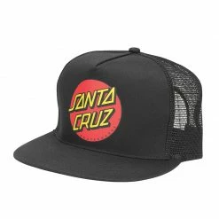 Santa Cruz Classic Dot Mesh Trucker High Profile Hat Mens