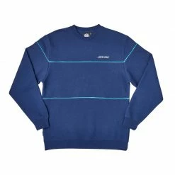 Santa Cruz Mens Strip Block Crew Neck Sweatshirt