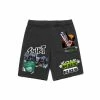 HUF Mens Men's Smash Up Fleece Shorts