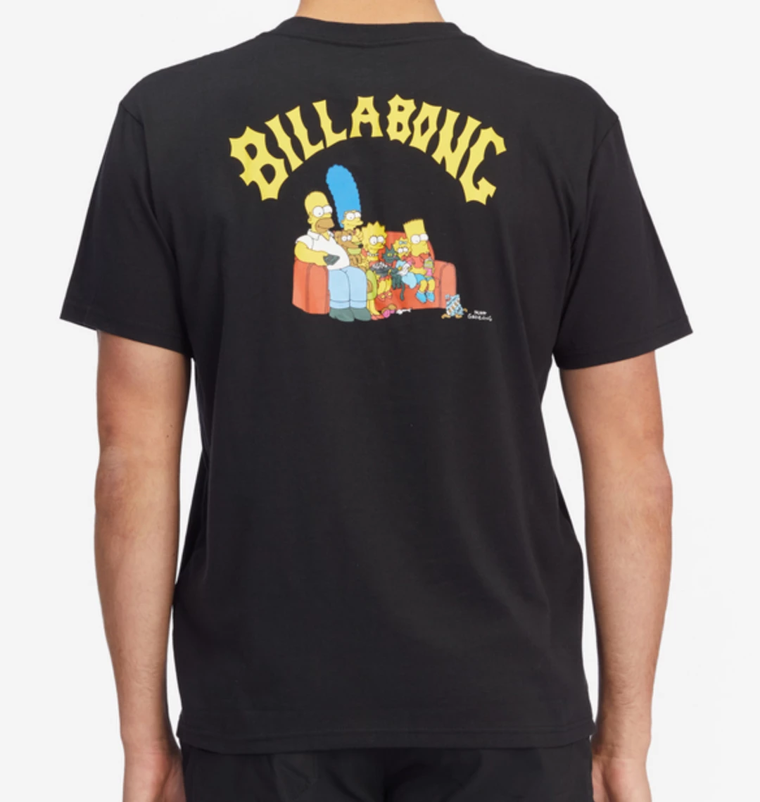 The Simpsons X Billabong Family Couch Organic Short Sleeve T-Shirt Mens 3 The Simpsons X Billabong Family Couch Organic Short Sleeve T-Shirt Mens